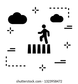 Vector Zebra Crossing Icon