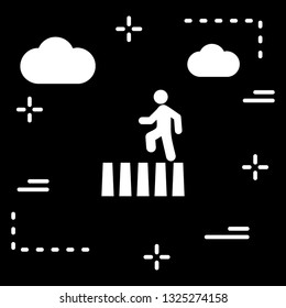 Vector Zebra Crossing Icon