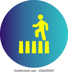 Vector Zebra Crossing Icon