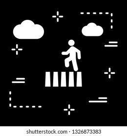 Vector Zebra Crossing Icon