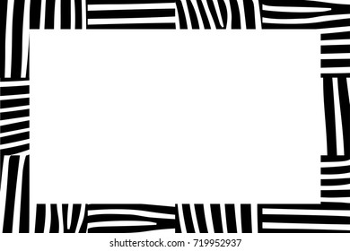 Vector Zebra print border