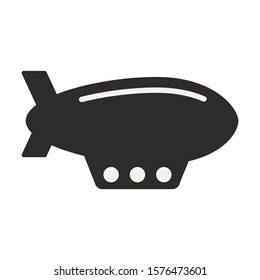 Vector zeppeline icon. Logo illustration.