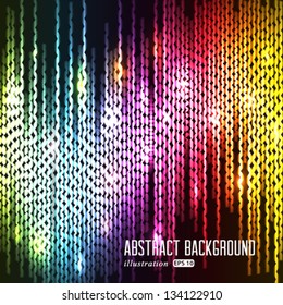 Vector zig zag colorful lines abstract background.