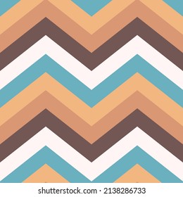 Vector Zig Zag Seamless Repeating tile Retro pattern for fashionable fabric and wallpaper