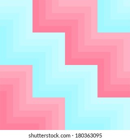 Vector zigzag  abstract pattern in red and blue colors