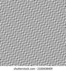 Vector Zig-zag line pattern. Background wallpaper black white eps 10.