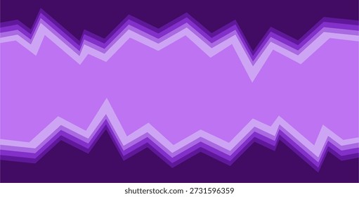 Vector de líneas y planos en zigzag con color degradado púrpura y espacio vacío destinado a ser la inspiración de diseño de fondo para la comunicación visual