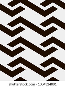 Vector zigzag pattern. Seamless dotted background. Repeating monochrome texture. Simple minimalistic swatch.