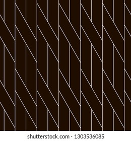 Vector zigzag pattern. Seamless linear background. Repeating monochrome texture. Simple minimalistic swatch.