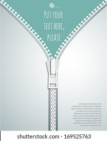 Vector zipper,fashion background