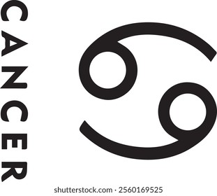  vector zodiac sign Cancer, horoscope, astrology, cancer, sky, stars, prophecy symbol drawings