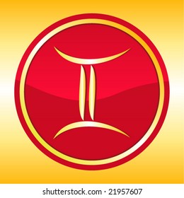 Vector Zodiac Sign - Gemini