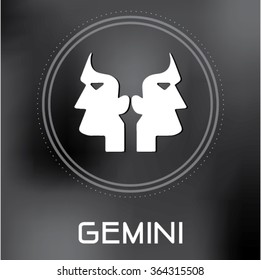 Vector Zodiac sign gemini