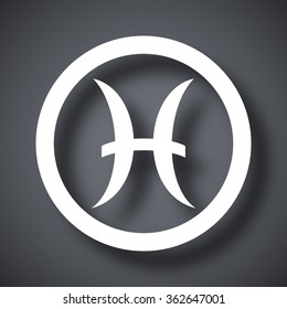 Vector Zodiac sign Pisces