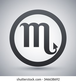 Vector Zodiac sign Scorpio