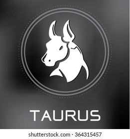 Vector Zodiac sign taurus