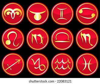 Vector Zodiac Symbols Collection