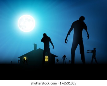 vector zombie illustration 