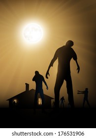 vector zombie illustration 