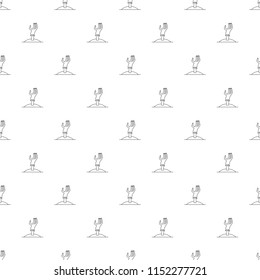 Vector Zombie pattern. Halloween seamless background. Vector illustration