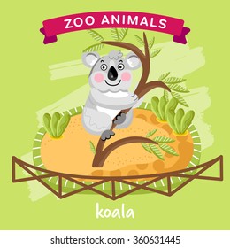 Vector Zoo Animal, Koala.