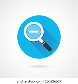 Vector Zoom Out Icon