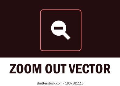 Icono del vector de alejamiento. Aislado en un fondo oscuro. Para el diseñador.