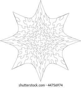 Vector.3d puzzle  in color 25. More see in portfolio
