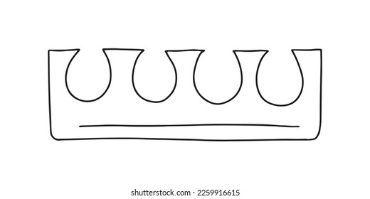 Vector4 pedicure fingers and toes separators doodle illustration