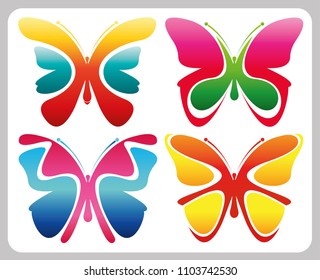 vector_ set butterfly gradiens