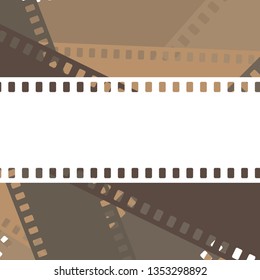 Vectoral background design made of film strips