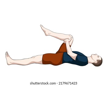 Vectoral exercise illustration for hip pain (hip joint). Exercise 14