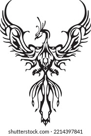 VECTORAL Phoenix BIRD DRAWING is suitable for metal and wood laser cutting