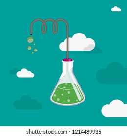 Vectoral test-glass illustration