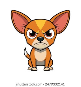 -vector-art-angry-chihuahua, this is a editable file.