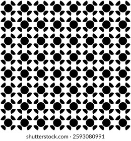 vector,Black dots with white lines running through them encircle the square, forming a pattern.