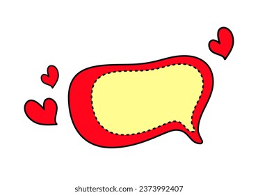 Vector.Botany Watercolor.
Vector illustration.Pop art style.Doodle.Frame.Boom.Bang.Funny Dialogue with hearts. Empty comic bubble,cloud. Hand-drawn retro cartoon sticker.For advertising.Girl.
