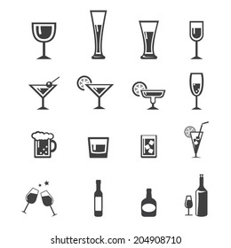 vector.drink icon set