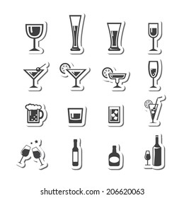 vector.drink icon set