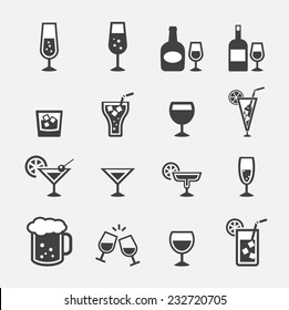 vector.drink icon set