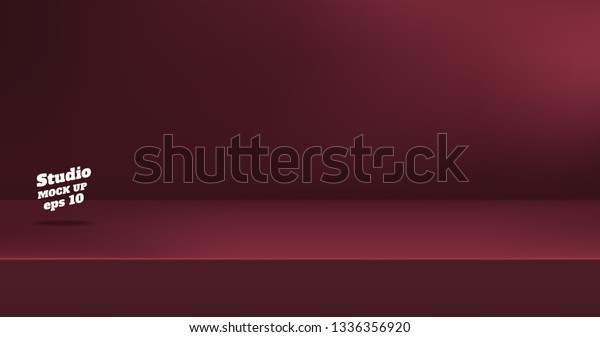 Vectorempty Dull Color Red Maroon Studio 库存矢量图 免版税