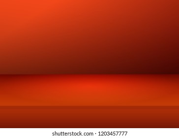Vector,Empty vivid red color studio table room background ,product display with copy space for display of content design.