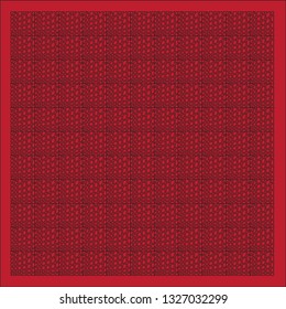 Vector,Empty vivid red color studio table room background ,product display with copy space for display of content design.- Vector