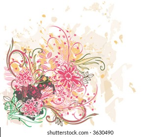 -vector-floral background