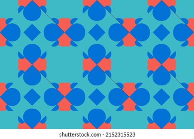 VECTOR.geometric seamless pattern. Hand drawn watercolor ornament. Appealing repeating design. Breathtaking fabric cloth, swimwear design, wallpaper wrapping.