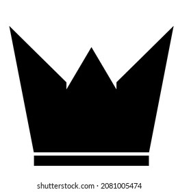 Vectorgraphic of a crown icon. Royal crown