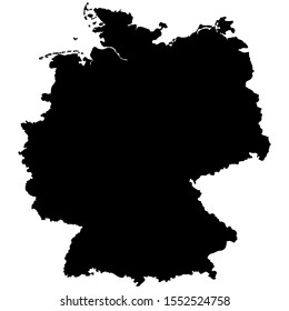 vector-graphic illustration of the Federal Republic of Germany, isolated on white background