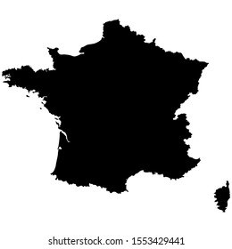vector-graphic illustration of france, isolated on white background