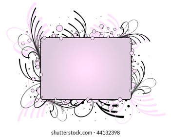 Vectorial background in pink, grey and black tones