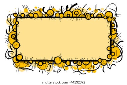 Vectorial background in yellow tones